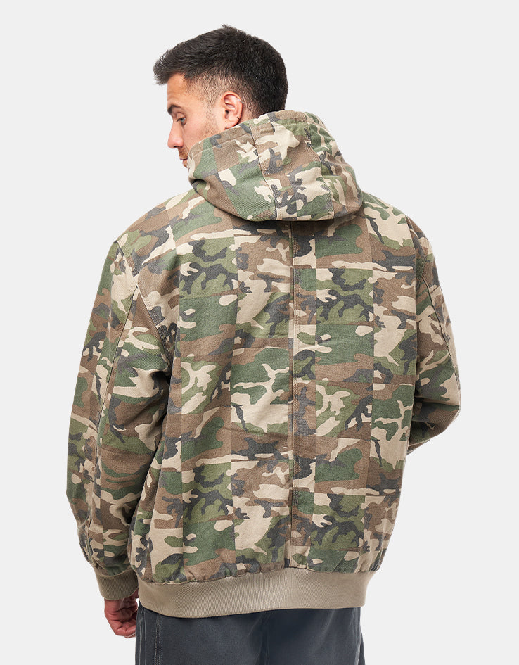 Vans Eli Workwear Canvas Full Zip Jacket - Aluminum