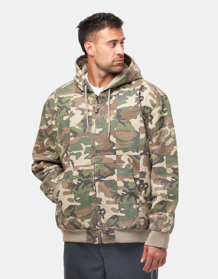 Vans Eli Workwear Canvas Full Zip Jacket - Aluminum