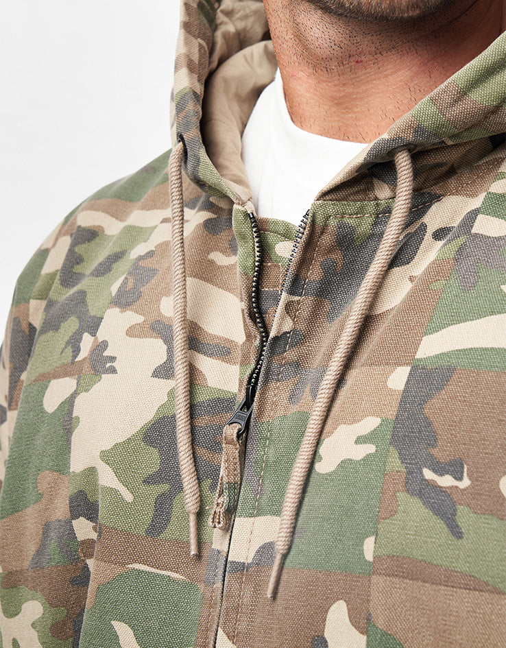 Vans Eli Workwear Canvas Full Zip Jacket - Aluminum