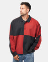 Vans Check L/S Rugby Knit - Poppy Ember