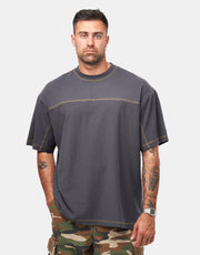 Vans Contrast Stitch Loose Fit T-Shirt - Charcoal Grey