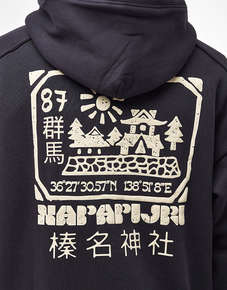 Napapijri Teza Pullover Hoodie Sweatshirt - Black Beauty
