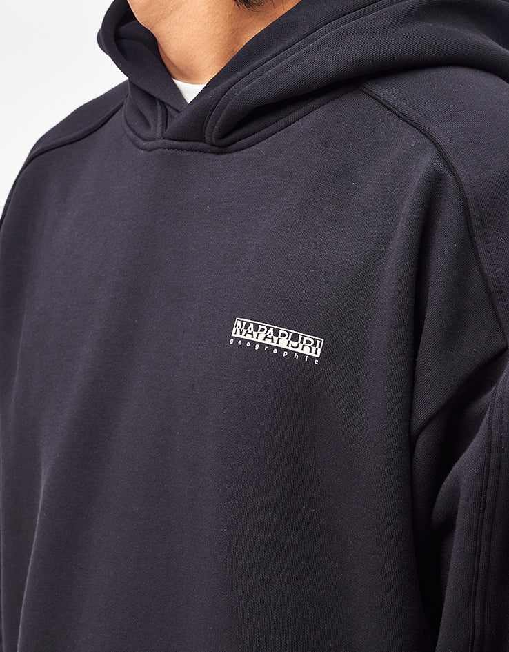 Napapijri Teza Pullover Hoodie Sweatshirt - Black Beauty