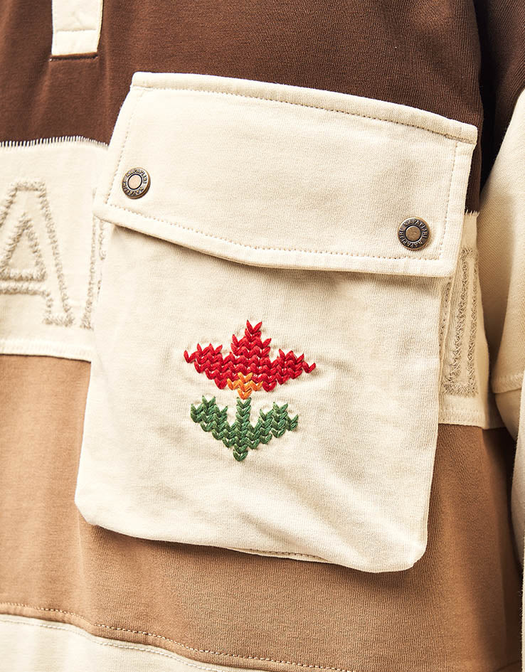Napapijri Bloom L/S Polo Shirt - Putty