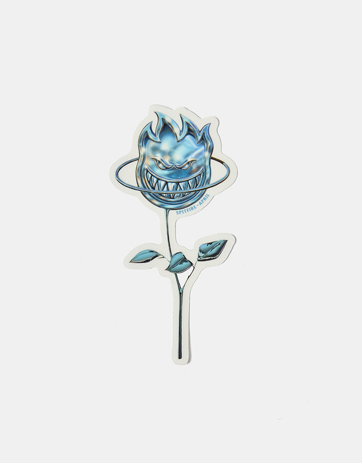 Spitfire x April Bighead Rose Medium Sticker - Blue