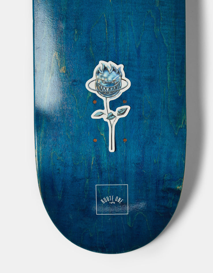 Spitfire x April Bighead Rose Medium Sticker - Blue