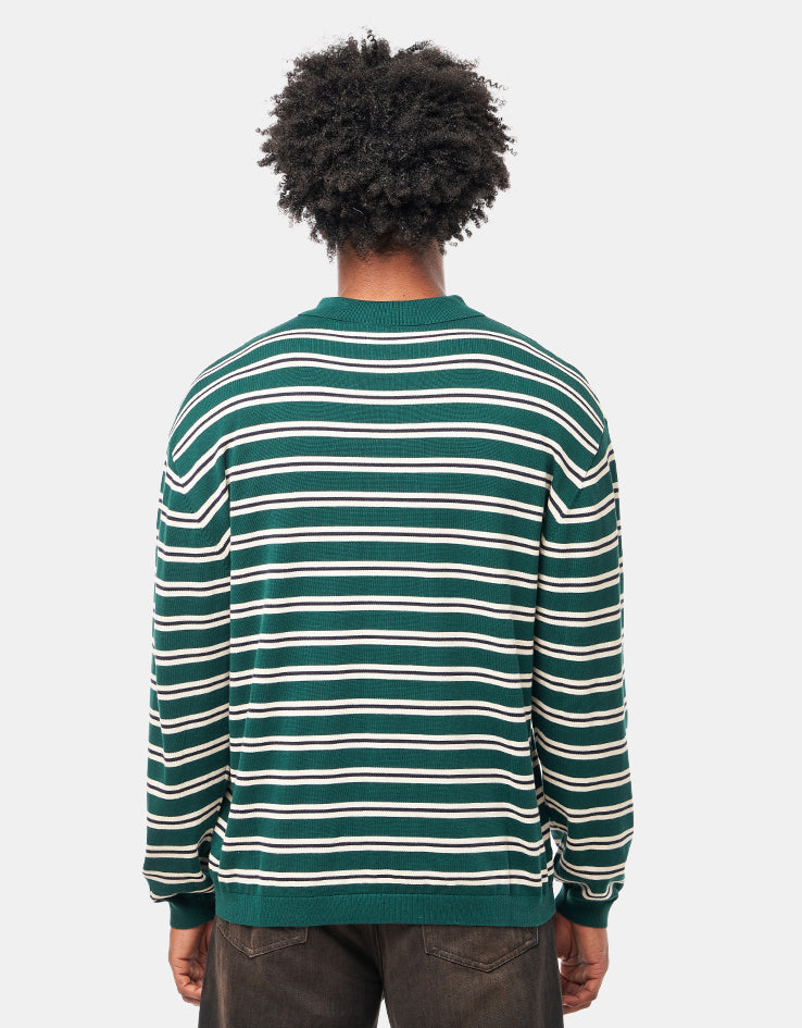 Parlez Crossfield L/S Polo Knit - Deep Green
