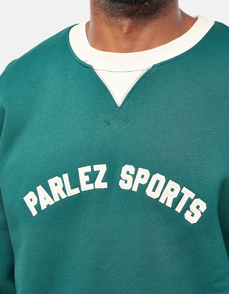 Parlez Ringer Sweatshirt - Deep Green