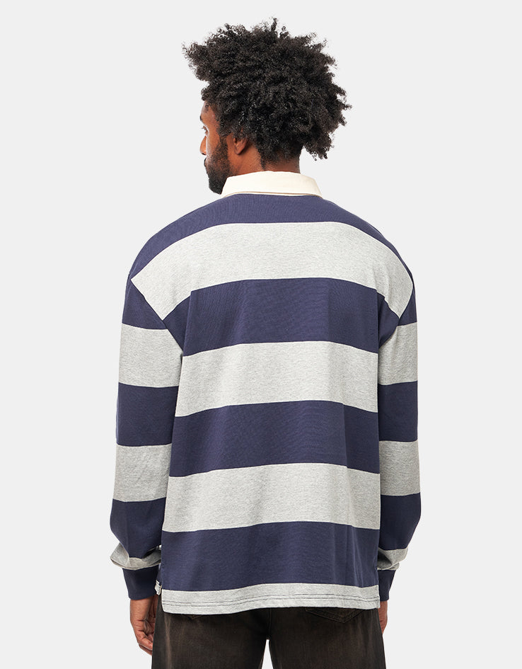 Parlez Ruck L/S Rugby Shirt - Midnight