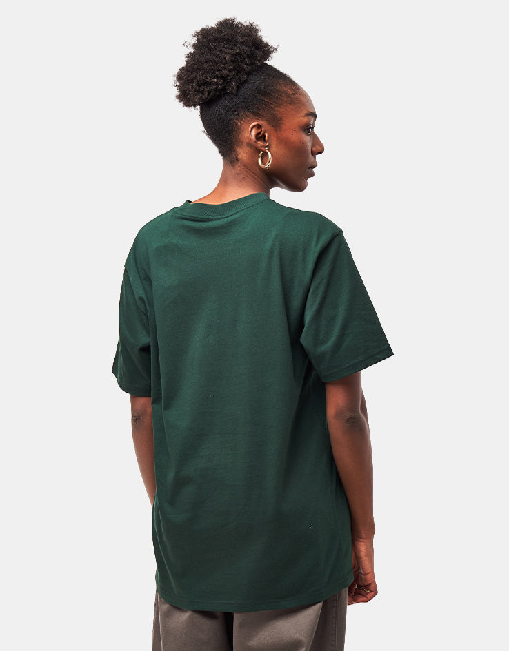 Carhartt WIP S/S Script T-Shirt - Dark Scarab/Palisander