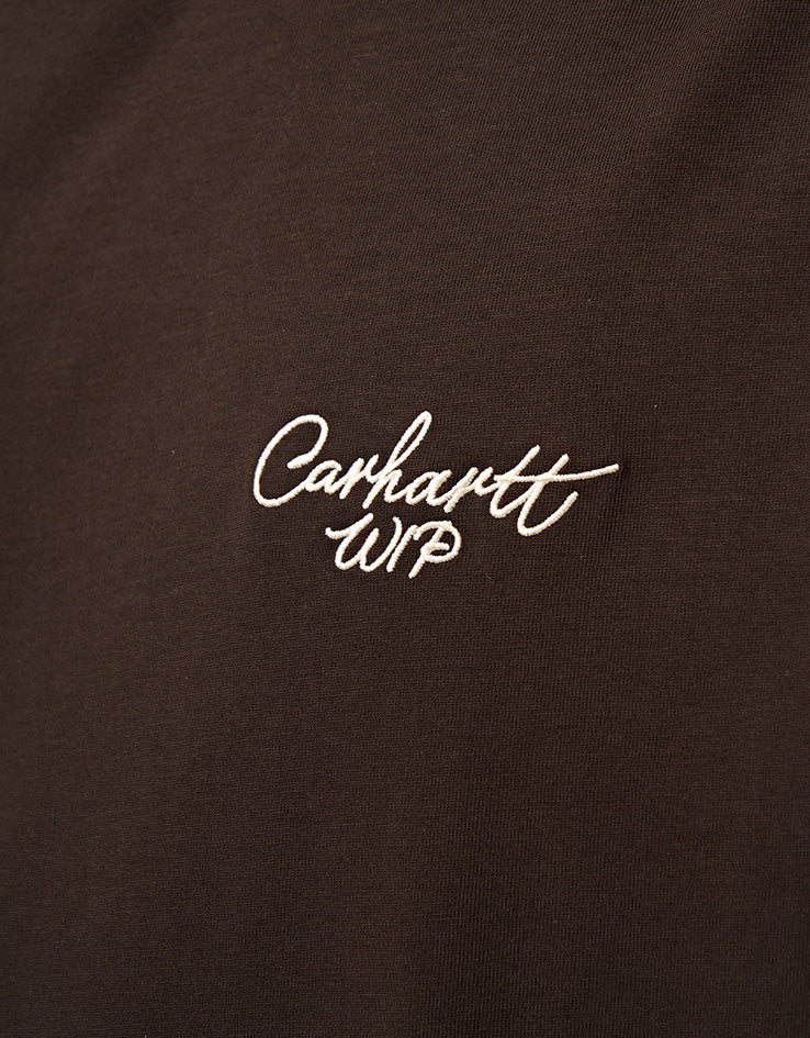 Carhartt WIP S/S Signature Script T-Shirt - Tobacco/Natural