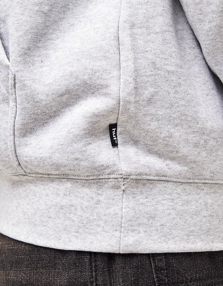HUF Classic Arch Full Zip Hoodie - Heather Grey/Navy