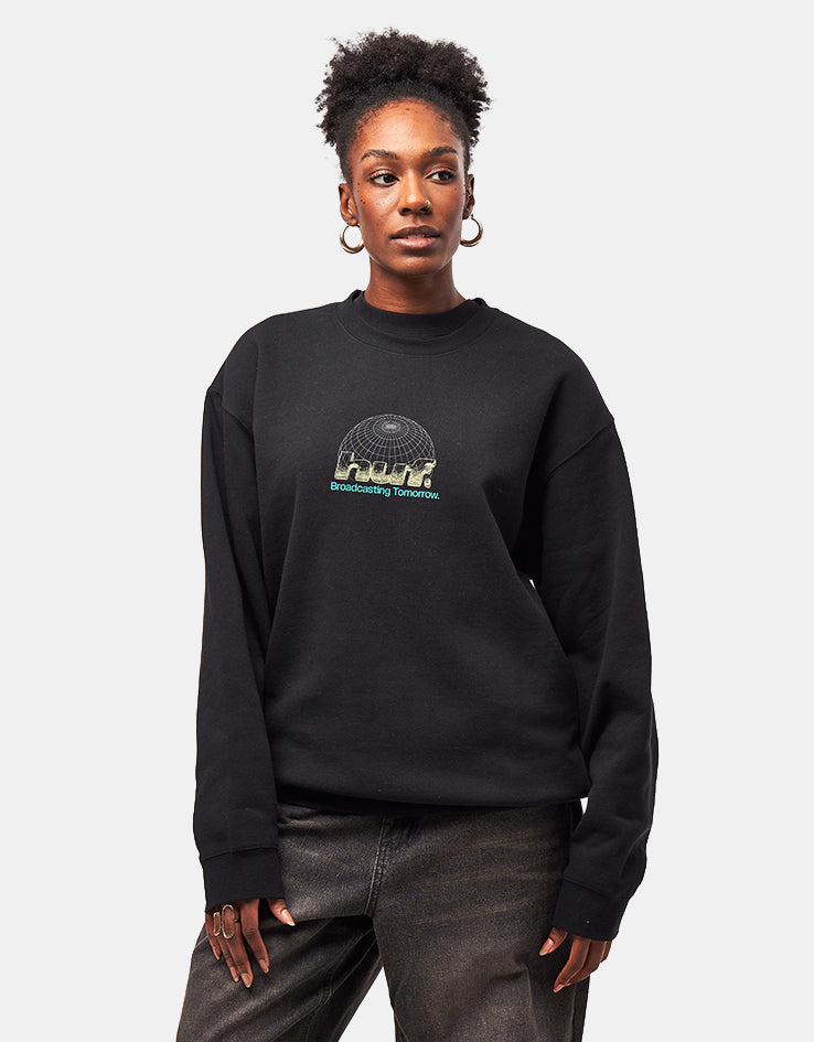 HUF Worldwide Network Crew - Black