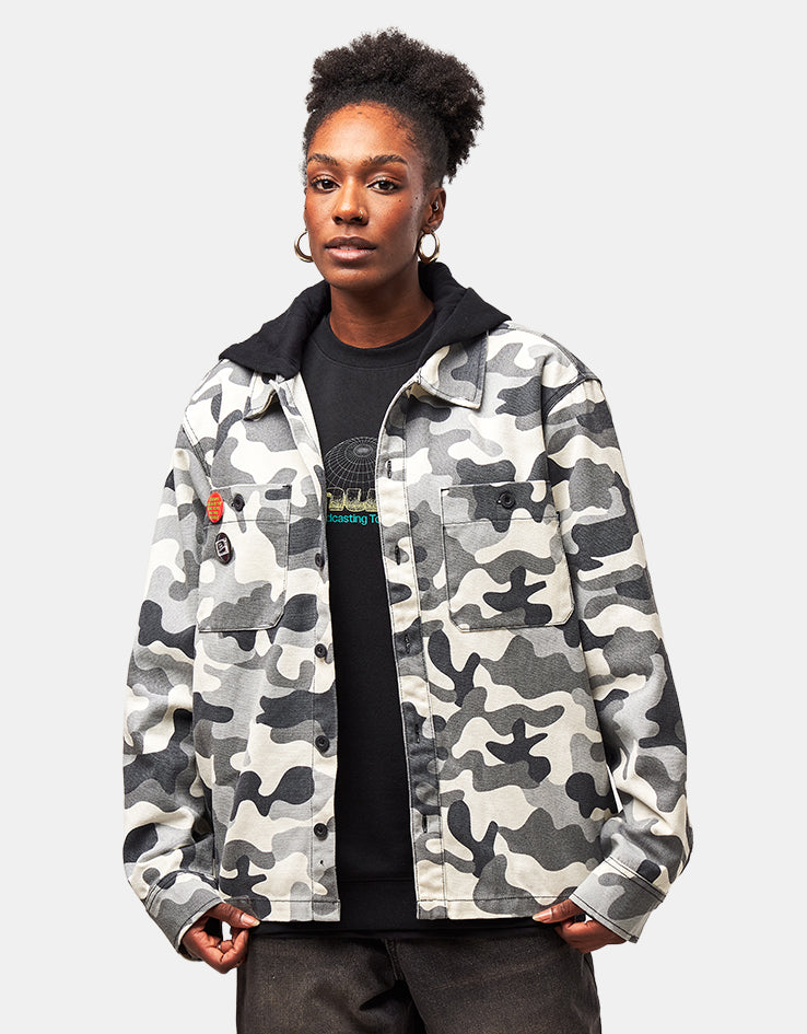HUF Olympia Camo Hooded Overshirt - Camo