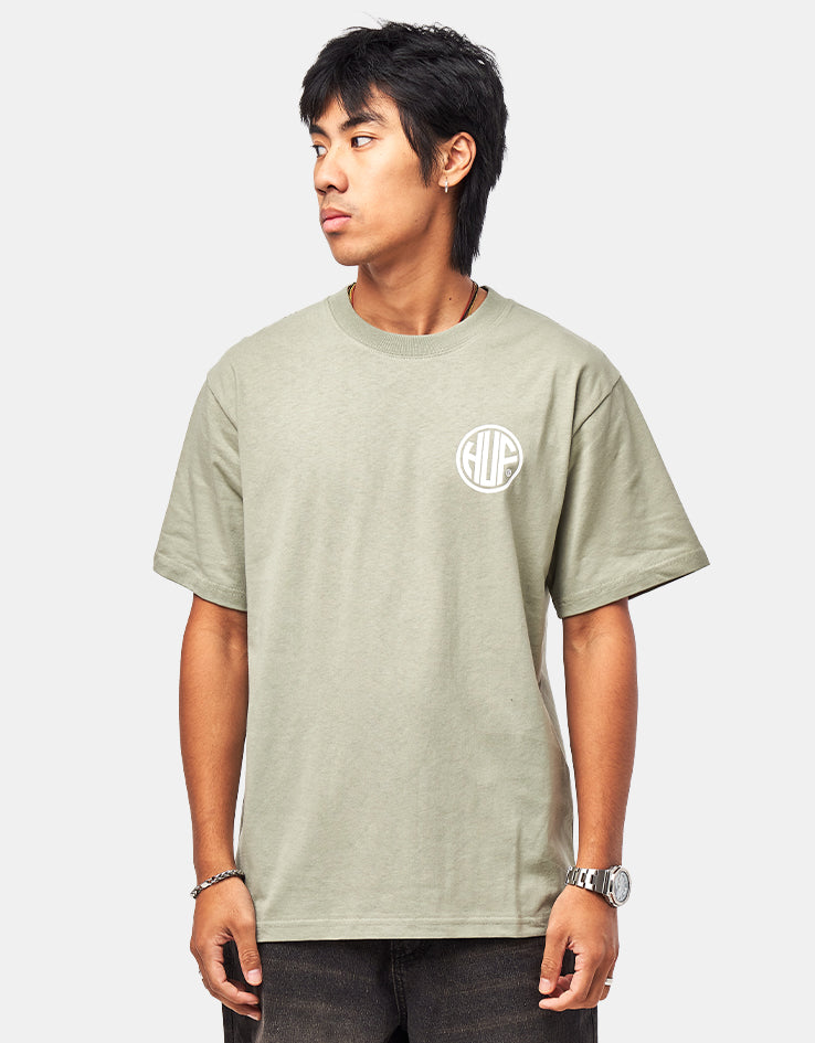 HUF Regional T-Shirt - Desert Green/White