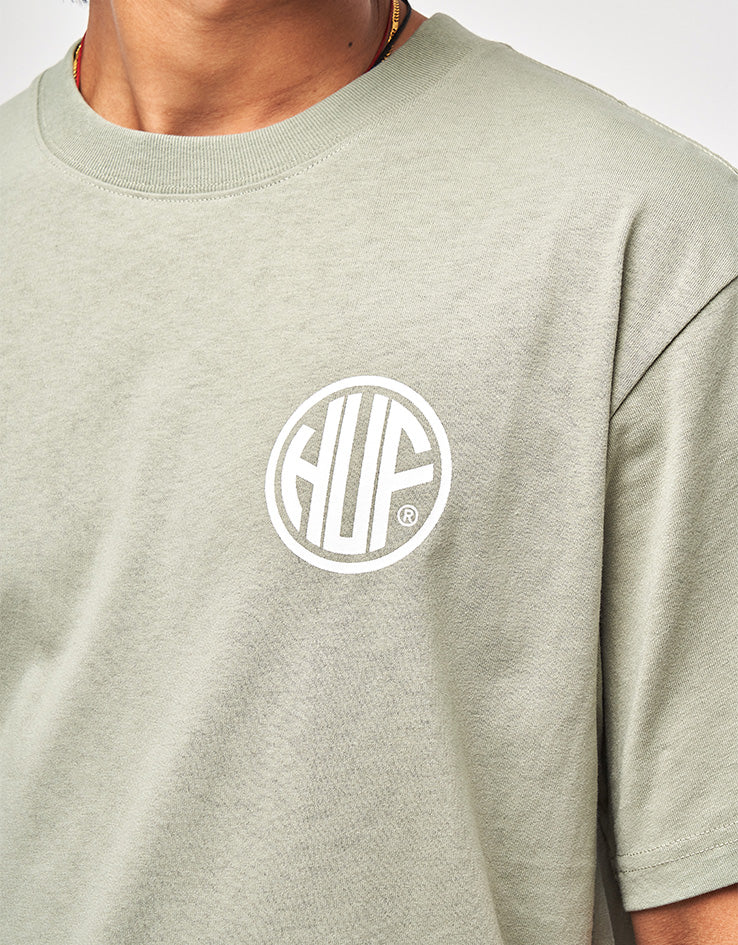 HUF Regional T-Shirt - Desert Green/White