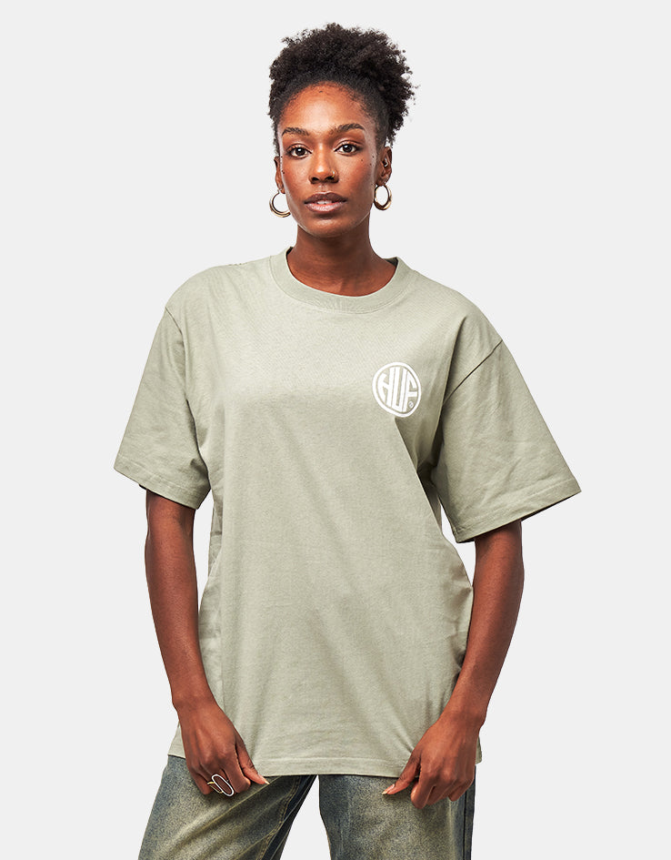 HUF Regional T-Shirt - Desert Green/White
