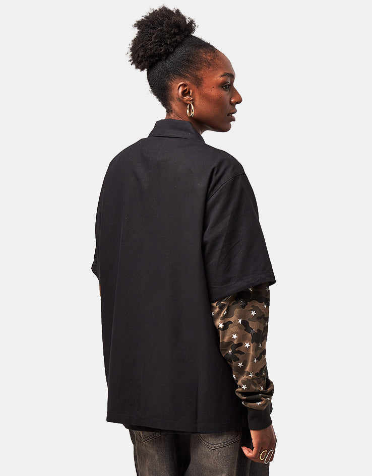 HUF Shadows L/S Work Shirt - Black