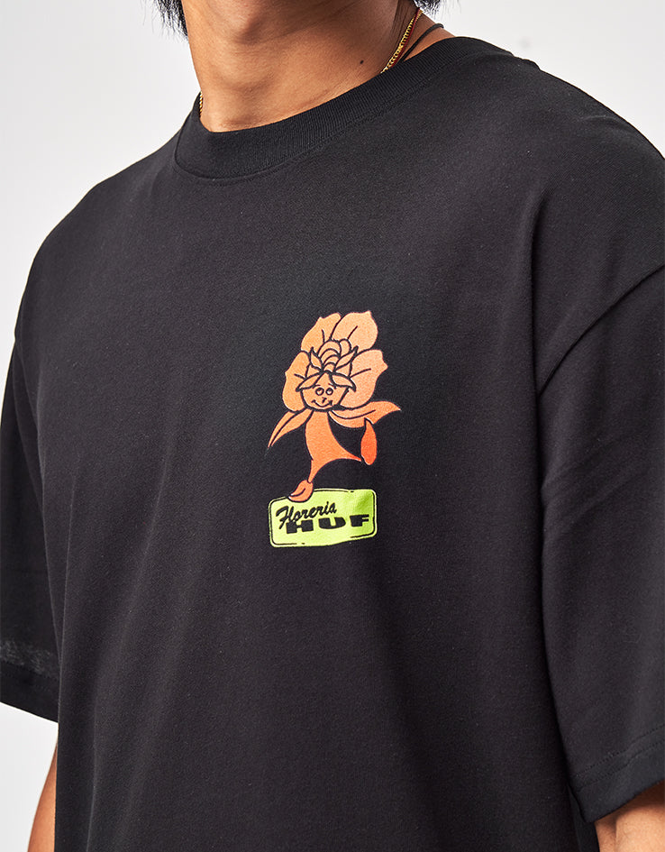HUF Flower District T-Shirt - Black