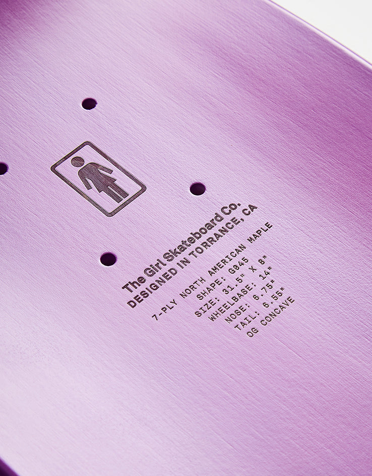 Girl Geering Blammo G045 Skateboard Deck - 8"