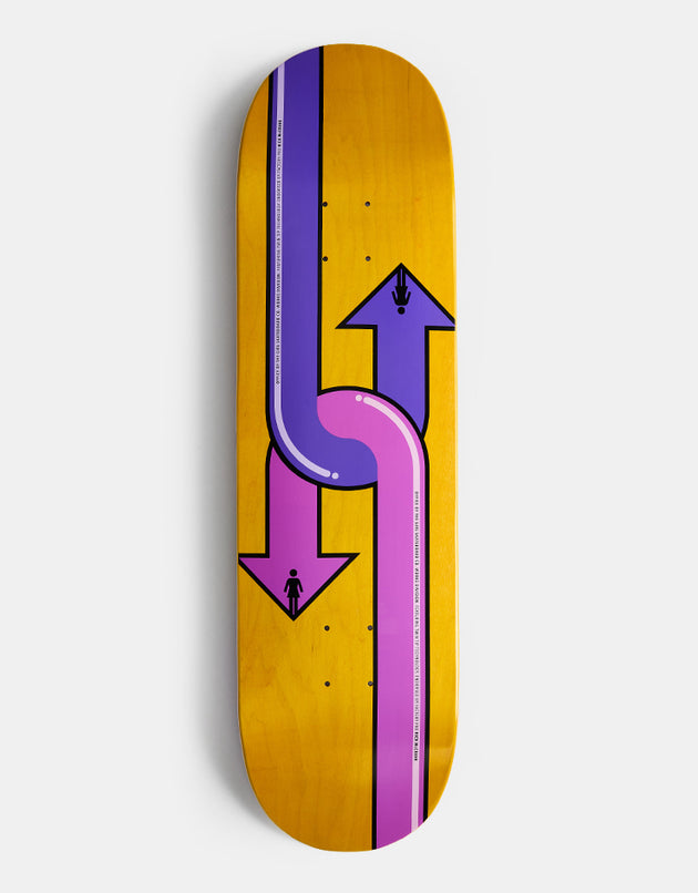 Girl McCrank Dual Directional G096 Skateboard Deck - 8.5"