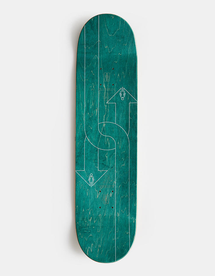 Girl Gass Dual Directional G080 Skateboard Deck - 8"