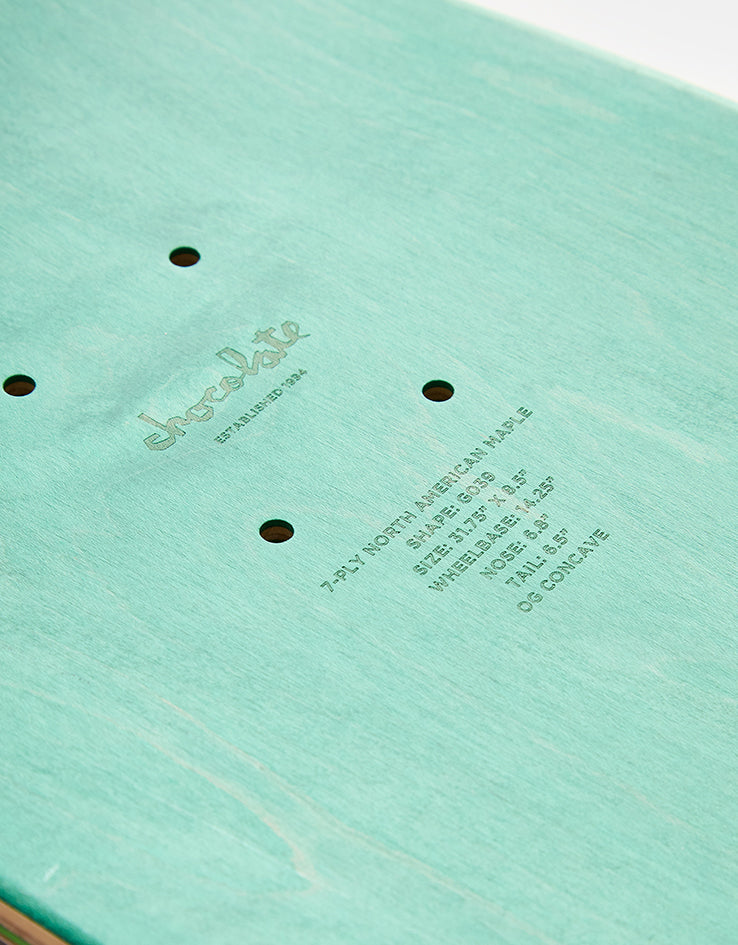 Chocolate Capps OG Script G039 Skateboard Deck - 8.5"