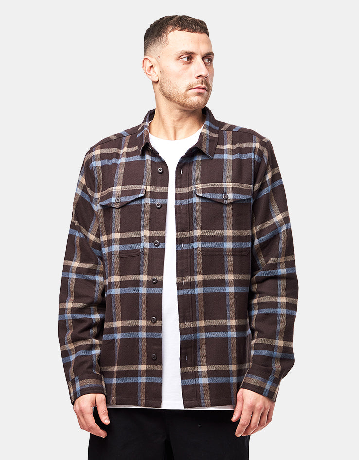 Patagonia Fjord L/S Flannel Shirt - Crossing: Den Brown