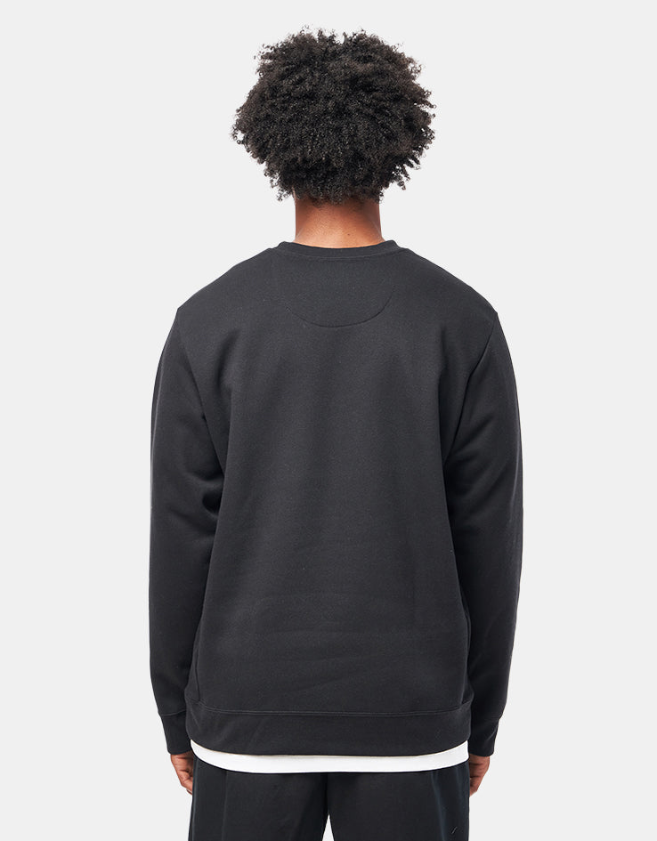 Patagonia '95 Oval Logo Uprisal Crew Sweatshirt - Black