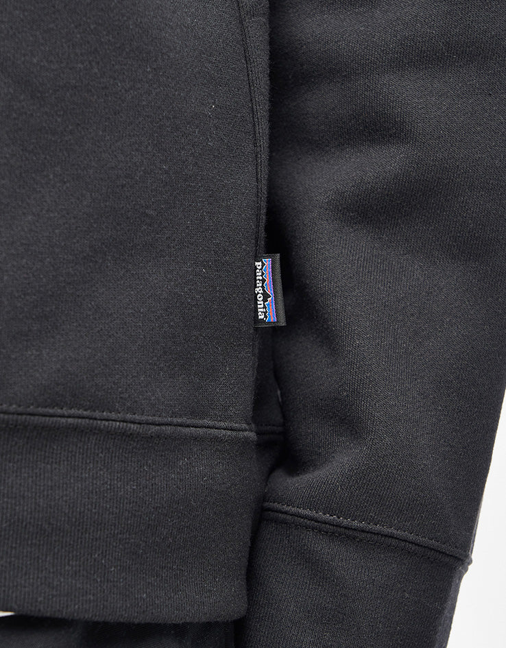 Patagonia '95 Oval Logo Uprisal Crew Sweatshirt - Black