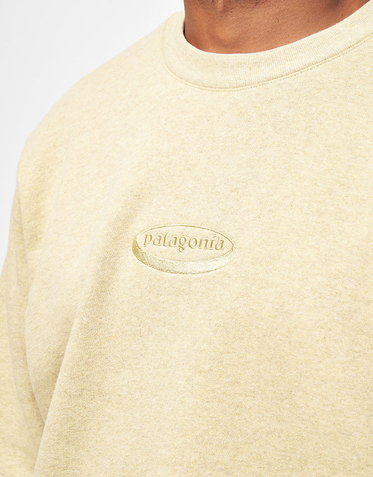 Patagonia '95 Oval Logo Uprisal Crew Sweatshirt - Lynx Tan