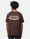 Patagonia '95 Oval Logo T-Shirt - Den Brown: Heliotropic