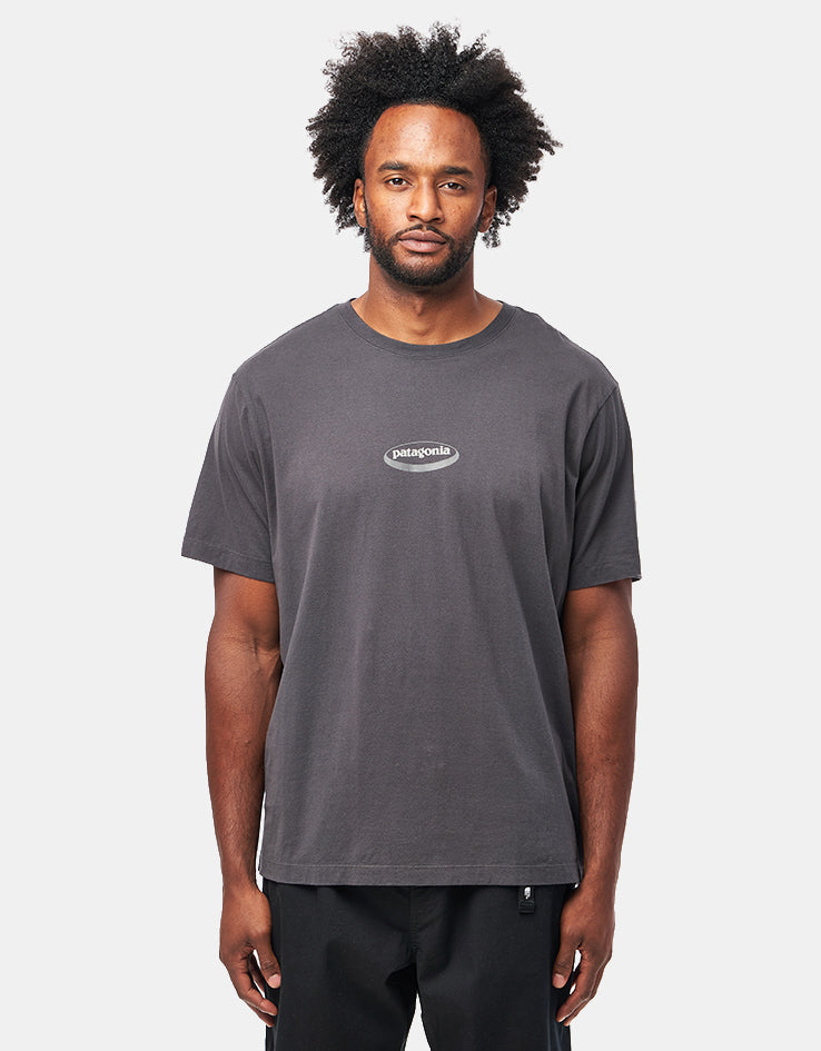Patagonia '95 Oval Logo T-Shirt - Ink Black