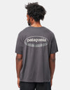 Patagonia '95 Oval Logo T-Shirt - Ink Black