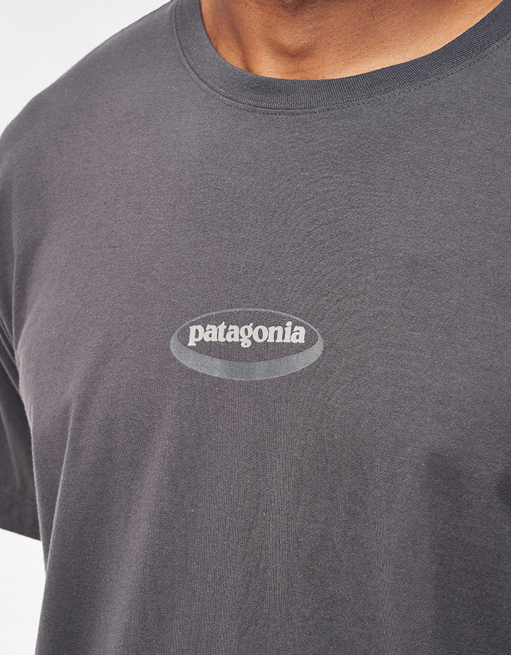 Patagonia '95 Oval Logo T-Shirt - Ink Black