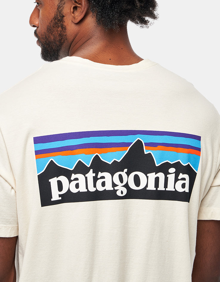 Patagonia P-6 Logo T-Shirt - Undyed Natural