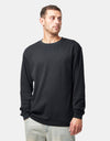 Route One L/S Waffle T-Shirt - Black