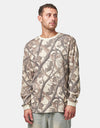 Route One L/S Waffle T-Shirt - Tree Camo (Brown)
