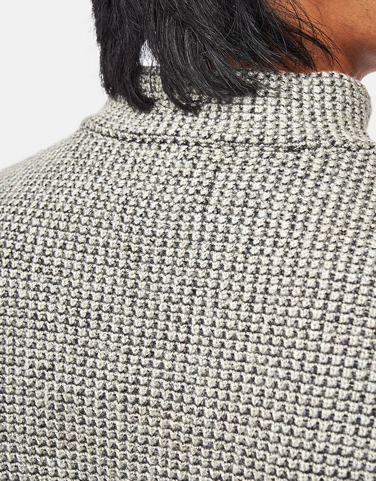Route One Waffle Stitch 1/4 Zip - Fog