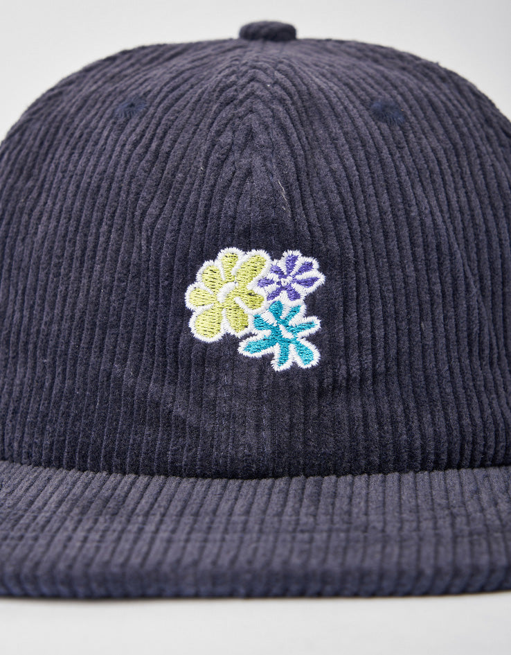Route One Dayzeez Unstructured Cord 6 Panel Cap - Navy