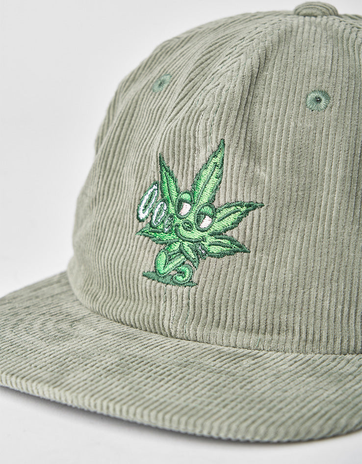 Route One Best Bud Unstructured Cord 6 Panel Cap - Dusty Wave