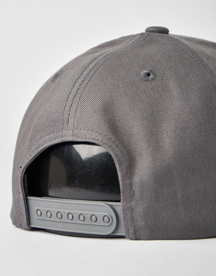 Route One Smile Snapback Cap - Charcoal