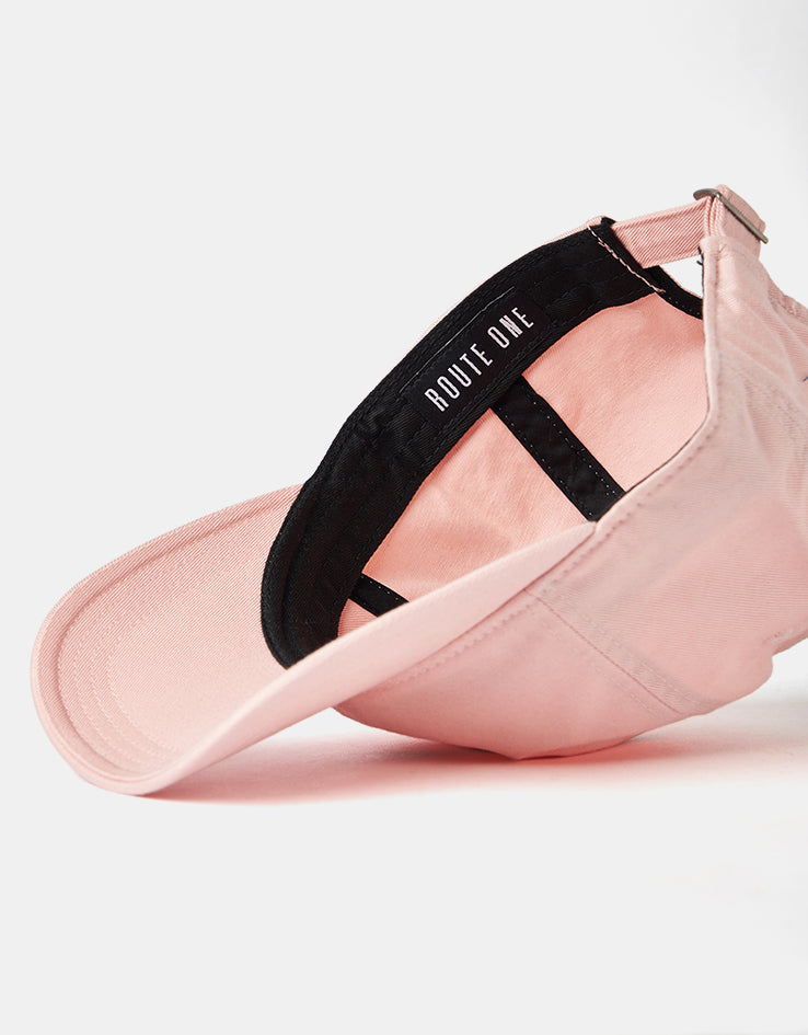 Route One Reefer Dad Cap - Light Pink