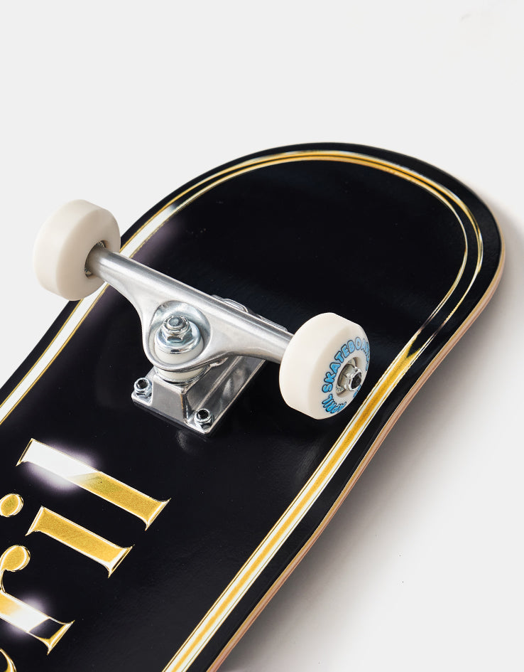 April OG Logo Golden Black Complete Skateboard - 8.25"