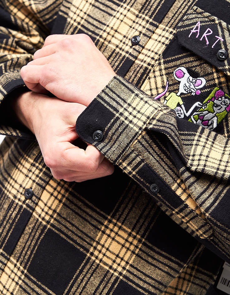 Volcom x Ozzy Wrong Plaid L/S Shirt - Mustard
