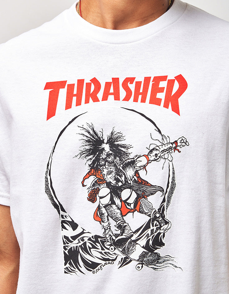 Thrasher x Pushead Outlaw 2-Tone T-Shirt - White