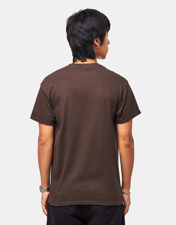 Thrasher Blocks T-Shirt - Dark Chocolate