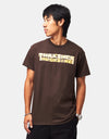 Thrasher Blocks T-Shirt - Dark Chocolate