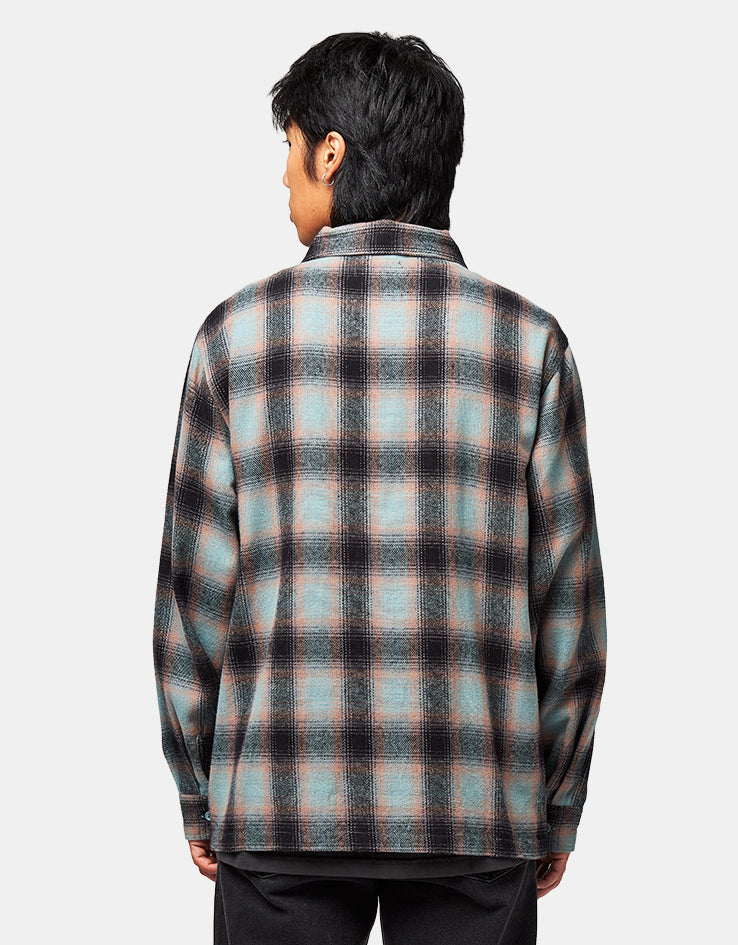 Stan Ray Zip Shirt - Blue/Pink Check