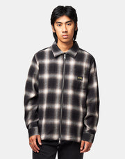 Stan Ray Zip Shirt - Black Check